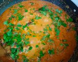 A picture of step 9 of Mutton paya seashore style.