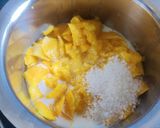 A picture of step 1 of Kesar Aamras.