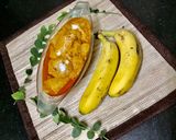 A picture of step 5 of Punjabi Raw Banana Sabzi.