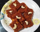 गाजर ची बर्फी रेसपी (Gajar barfi recipe in marathi) रेसिपी स्टेप 5 फोटो 