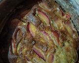 A picture of step 2 of Peach cake.