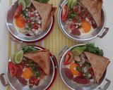 รูปขั้นตอนการทำที่ 2 ของ "ไข่กระทะแบบง่ายๆ"🍳Pan Fried Egg with Toppings