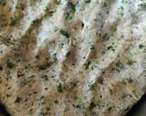 A picture of step 1 of Bajra methi Puri with mutter shallot and raita.