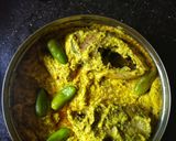 A picture of step 4 of Ilish Bhape.