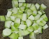 A picture of step 2 of Turai ki sabji.