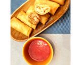 Foto langkah ke 9 dari resep Lumpia Udang Ayam (Snack MPASI 1Y+).