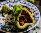 Foto del paso 2 de la receta: CAIGUA EMBUTIDA Con Relleno Árabe🌿🌿 y BERENJENA🍆🍆...!