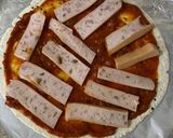 Gambar langkah 3 resipi Pizza quinoa wrap.