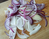 Foto del paso 1 de la receta: Bhajis de cebolla, receta india {en freidora de aire}