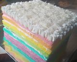 Foto langkah ke 11 dari resep Rainbow cake / tart rainbow (pelangi).