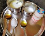 A picture of step 1 of Panchamrut.