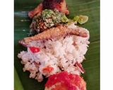 Foto langkah ke 5 dari resep Nasi Liwet Teri Rice Cooker.