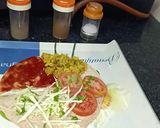 A picture of step 3 of Roti wrap | Aloo gobhi roti wrap.