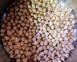 A picture of step 1 of Chole Bhature.