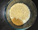 A picture of step 1 of Appam with coconut milk.