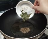 A picture of step 1 of Aloo Matar.