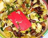 A picture of step 5 of Italian Red Bean Pasta Salad.