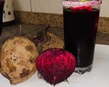 A picture of step 4 of Beet root juice.