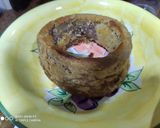 A picture of step 1 of Fried broccoli in yam ring.