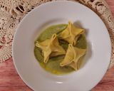 Foto del passaggio 12 della ricetta Saccottini di merluzzo su crema di zucchine
