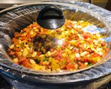 A picture of step 6 of Crockpot Zesty 2-Bean Shredded Chicken Chili.