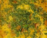 A picture of step 3 of Paneer matar masala.