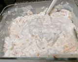 A picture of step 6 of Peach and Amaretto Gelato.