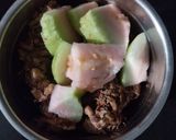 A picture of step 1 of Amla, wood apple chutney.