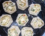 Foto del paso 4 de la receta: Canastitas de espinaca, ricota y zanahoria