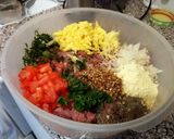 A picture of step 1 of Chapli kabab.