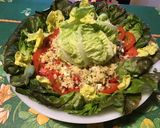 Une image de l'étape 11 de Salade de riz épicé aux tomates, laitue rouge et feta sauce melfor.