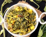 মিষ্টি আলু ও সরিষা বাটা দিয়ে লাউ শাক রেসিপির ধাপ 3 ছবি