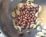 A picture of step 1 of Dry garlic peanut chutney with khakhra (homemade).