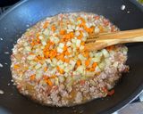 A picture of step 3 of Pork Giniling.