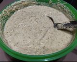 A picture of step 4 of Black eyed beans (Lobia) & Spinach Chilla for breakfast.