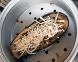 Foto del paso 5 de la receta: Berenjena rellena al vapor