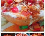 A picture of step 4 of Katori chaat.