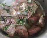 A picture of step 1 of Chicken curry.