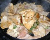 Foto del paso 5 de la receta: Supremas de pollo con verdeo al disco