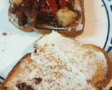A picture of step 1 of Leftover Cornbeef Hash on Toasted Bread.