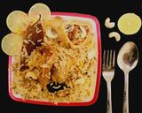 A picture of step 5 of Chanadal Mutton yakhni pulav.