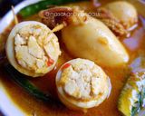 Foto langkah ke 4 dari resep Gulai Cumi Dan Telur.