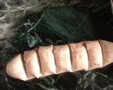 A picture of step 3 of Atta layered mathri.