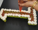 மோனோகிராம் க்ரீம் சீஸ் ப்ரூட் கேக்(MONOGRAM CHEESE CAKE RECIPE I ரெசிபி ஸ்டேப் 7 புகைப்படம்