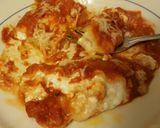 A picture of step 13 of Taisen's lasagna roll ups.