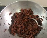 A picture of step 3 of Haalim laddoos (Garden cress seed laddoos).