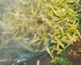 Foto langkah ke 3 dari resep Tumis Kangkung Bunga Pepaya.