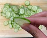 A picture of step 1 of Cucumber wakame seaweed salad.