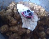 A picture of step 4 of Chicken tikka karahi.