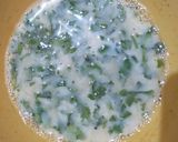 A picture of step 2 of Spinach Omlet.